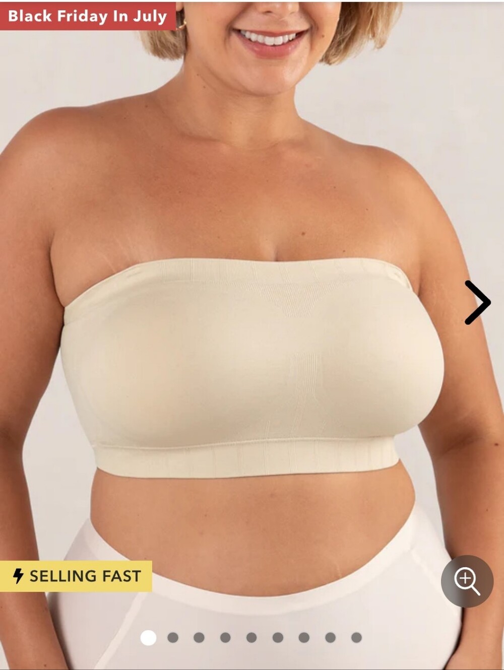 Shapermint Truekind Nude Strapless Bandeau Bra NWT